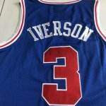 NBA Allen Iverson 3 Philadelphia 76ers 1996-97 Swingman NBA Maillot Bleu